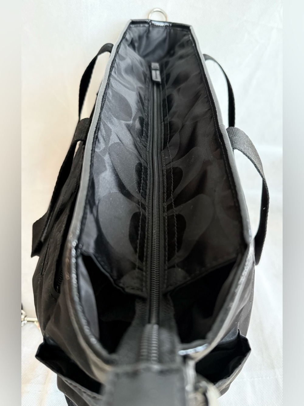 Coach Signature Nylon Multifunction Tote Black Diaper Bag w/Pad Travel Work Bag - Picture 4 of 15